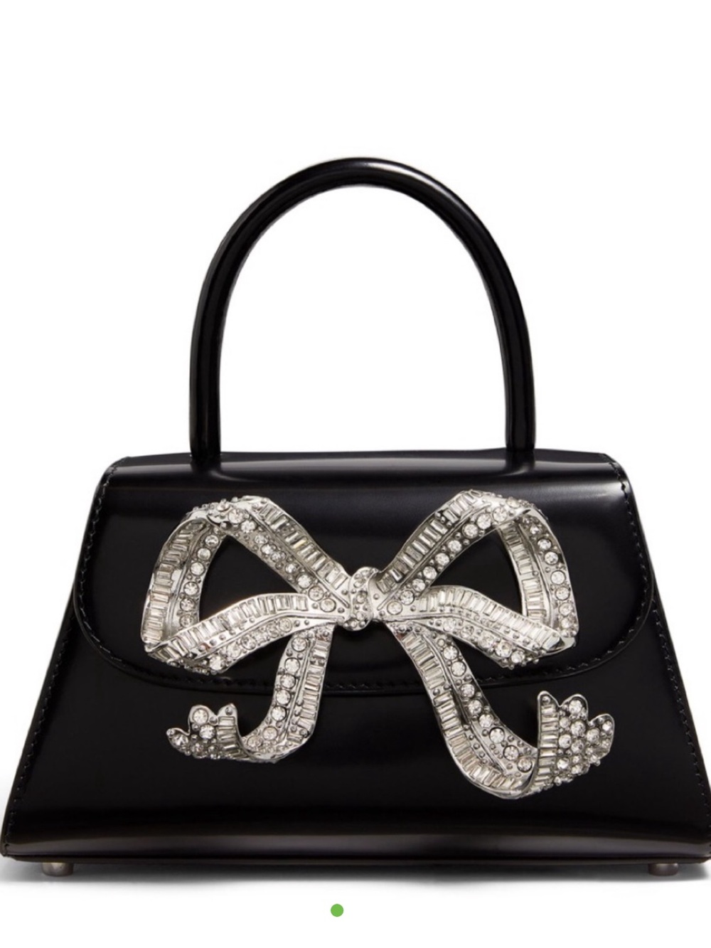 Self Portrait Capri Crystal Bow Bag - Black